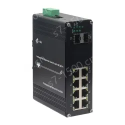 Industrial L2+ Managed 8-Port Gigabit Ethernet Switch with 2-Port 1000X SFP Fiber Uplinks for High-Density Networks